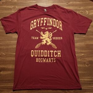 QUIDDITCH SEEKER T-SHIRT - Large - Harry Potter Gryffindor Hogwarts Team Varsity